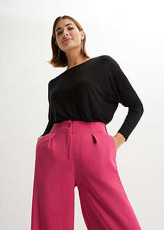 Camiseta de manga larga de suave mezcla de viscosa