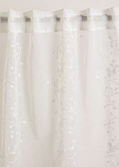 Cortina con bordado (1 unidad)