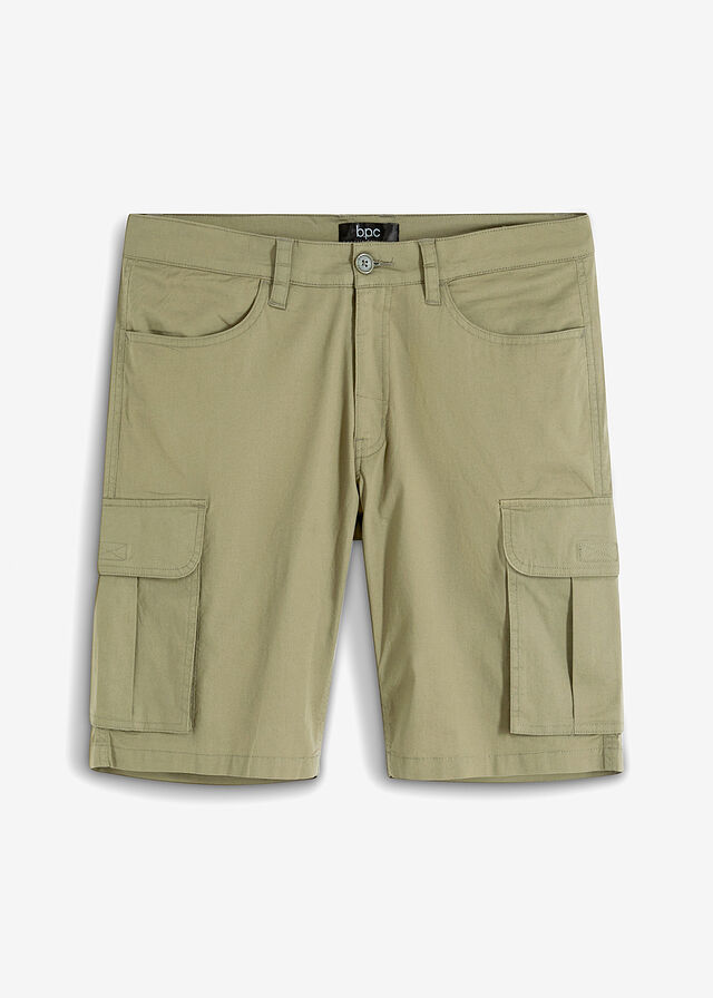 Bermudas elásticas tipo cargo con corte regular