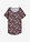 Camiseta holgada de hilo flameado de algodón orgánico con dobladillo redondeado - Negro-rosa pálido de flores - bonprix