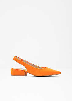 Zapatos con tacón plano y talón al descubierto