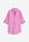Blusa de mangas 3/4 con lino - Rosa violáceo - bonprix