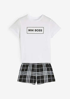 Pijama corto de algodón suave (2 piezas)