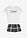 Pijama corto de algodón suave (2 piezas) - Blanco-negro - bonprix