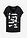Camiseta - Negro-blanco estampado - bonprix