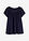 Blusa de viscosa pura - Azul marino - bonprix