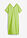 Vestido tipo caftán de lino puro - Verde lima - bonprix