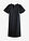 Vestido midi de algodón orgánico - Negro - bonprix