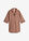 Blusa de mangas 3/4 con lino - marrón - bonprix