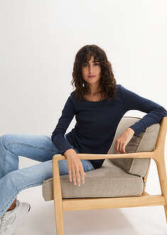 Camiseta de algodón orgánico puro con manga larga