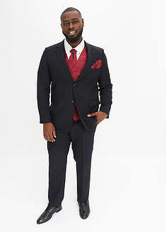 Traje de boda con chaleco y corbata (5 piezas) con corte slim