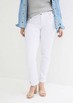 Vaqueros straight, mid waist, elásticos