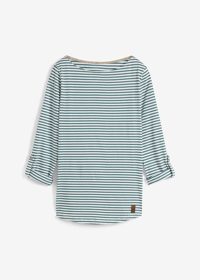 Camiseta de manga larga de algodón puro