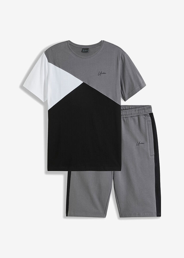 Camiseta y bermudas de chándal (2 piezas)