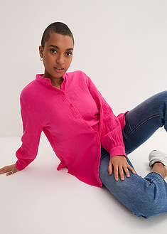 Blusa larga de muselina ligera