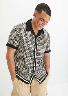 Camisa de manga corta con lino