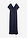 Vestido largo de viscosa fluida - Azul marino - bonprix