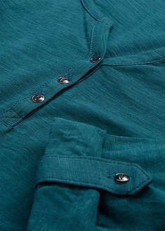 Camiseta de algodón orgánico puro con botones