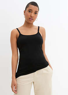 Top largo con tirantes finos de algodón (2 unidades)