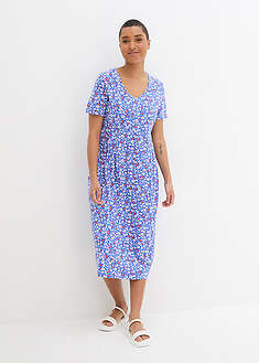 Vestido midi de punto de algodón