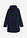 Parka corta de algodón con cuello alto, entallada - Azul marino - bonprix