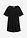 Camiseta con corte en A y manga corta - Negro - bonprix