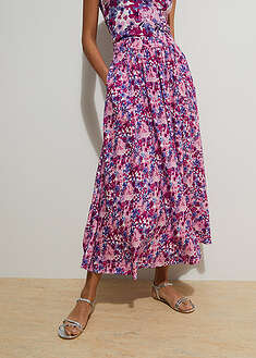 Falda larga de viscosa pura