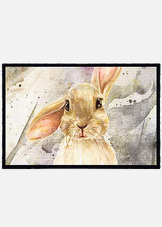 Felpudo lavable con motivo de conejitos