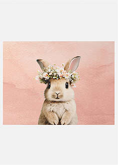 Felpudo lavable con conejitos