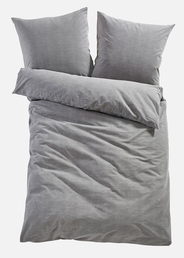 Ropa de cama de linón con aspecto de lino