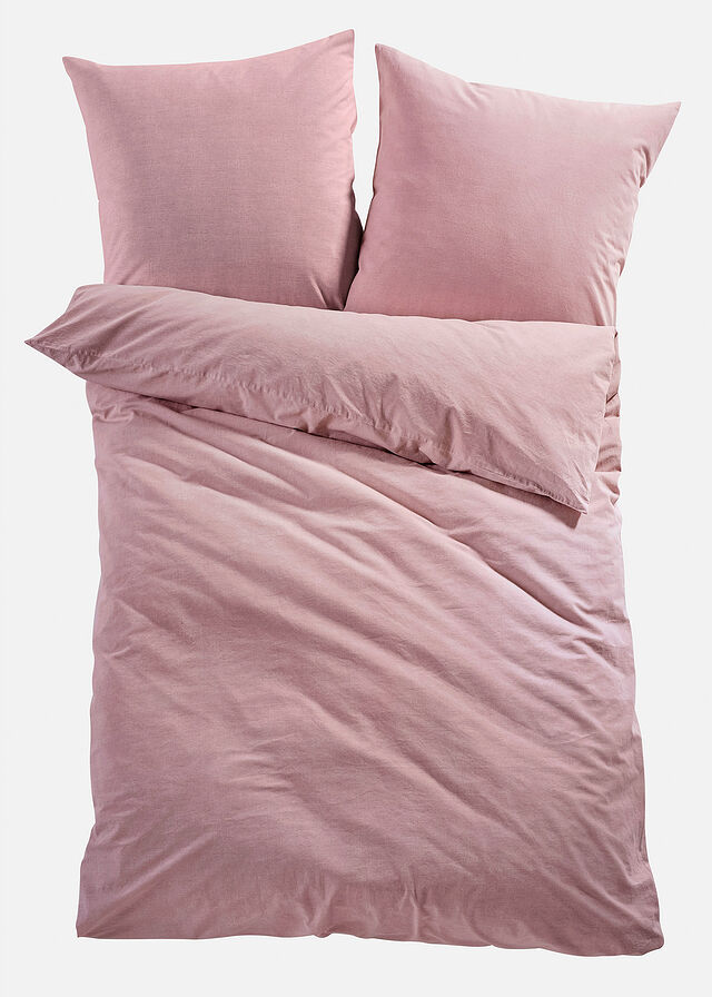 Ropa de cama de linón con aspecto de lino