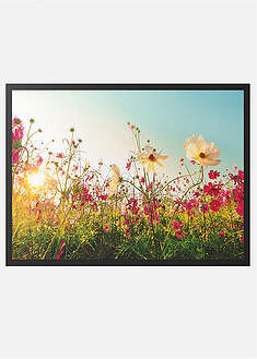 Felpudo lavable con flores