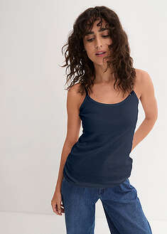 Top de algodón puro con tirantes finos (3 unidades)