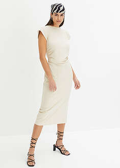 Vestido de punto de algodón con elástico