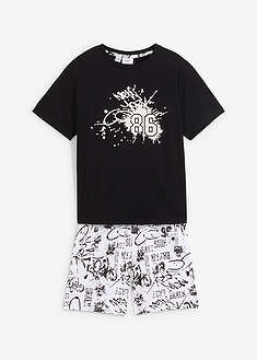 Pijama corto de algodón puro (2 piezas)