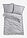 Ropa de cama de linón con volantes - Gris a cuadros - bonprix
