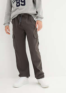 Pantalón cargo sin cierre, de algodón puro, loose fit, straight