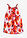 Blusa sin mangas - crema/púrpura/rojo - bonprix