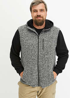 Chaleco de punto polar con capucha