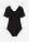 Body de media manga de modal con encaje - Negro - bonprix