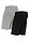 Bermudas premamá de tejido de sudadera (2 unidades) - Negro-gris jaspeado - bonprix