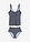Tankini (2 piezas) - azul marino/blanco lana con rayas - bonprix
