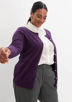 Chaqueta ajustada de punto fino