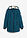 Chaqueta larga funcional impermeable para exteriores con forro polar - verde azulado moteado - bonprix