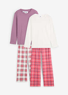 Pijama de algodón ecológico para niñas (conjunto de 2 piezas)