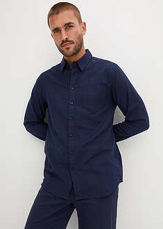 Camisa de franela de manga larga de algodón puro