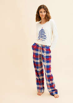 Pijama con pantalón de franela