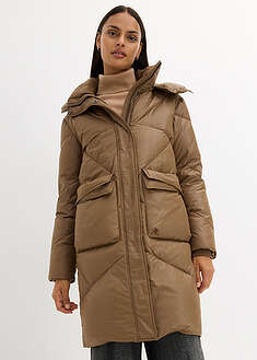 Abrigo impermeable de plumas recicladas