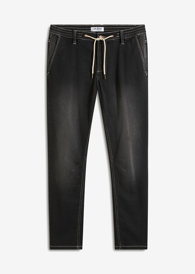 Vaqueros informales con corte regular, forma tapered y cinturilla cómoda