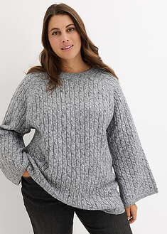 Jersey holgado con patrón trenzado